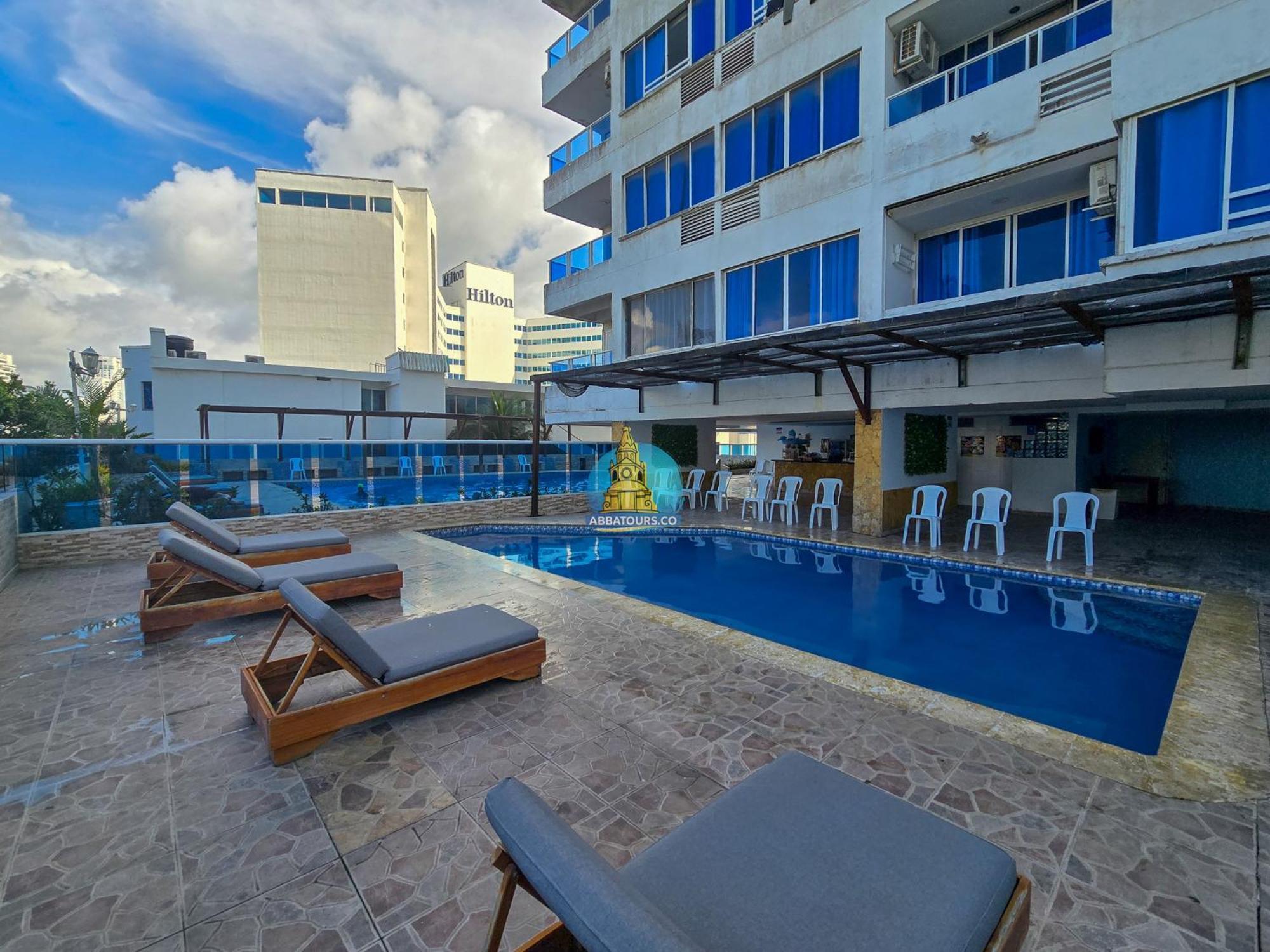 Apto Vista Laguito Y Mar Piso 21 Cartagena