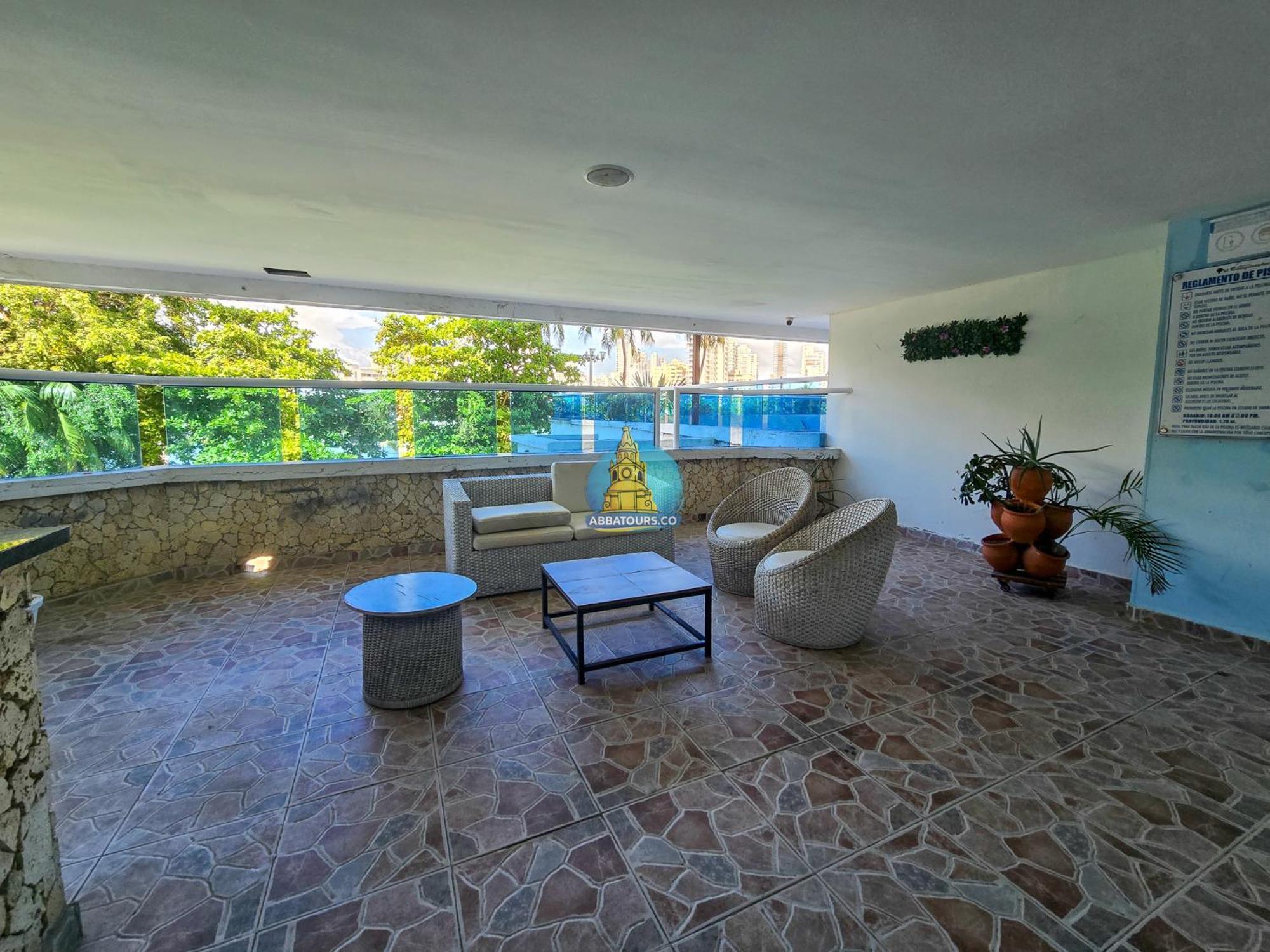 Apto Vista Laguito Y Mar Piso 21 * Cartagena